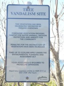 vandal sign